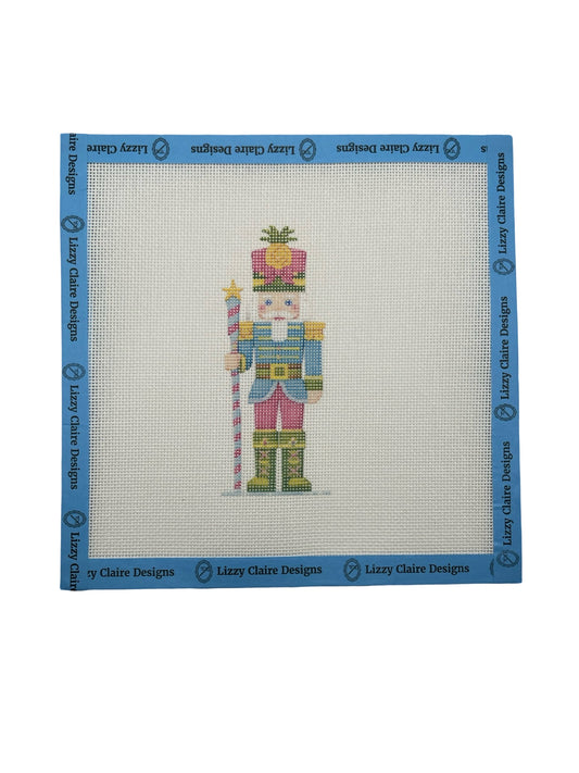 Lizzy Claire's Happy Neighborhood Nutcracker - 18 mesh - 8 x 8 - Needlepoint Canvas