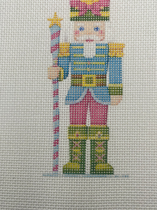 Lizzy Claire's Happy Neighborhood Nutcracker - 18 mesh - 8 x 8 - Needlepoint Canvas