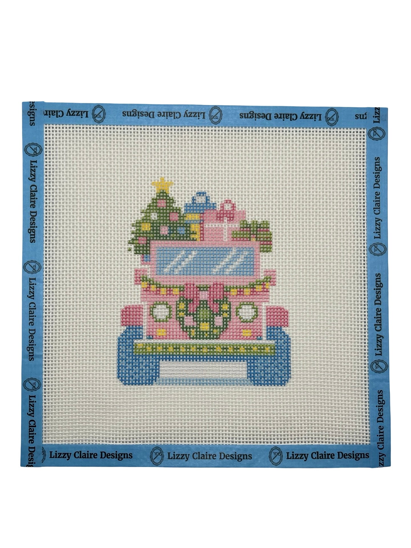 Lizzy Claire's Happy Neighborhood SUV - 13 mesh - 8 x 8 - Needlepoint Canvas