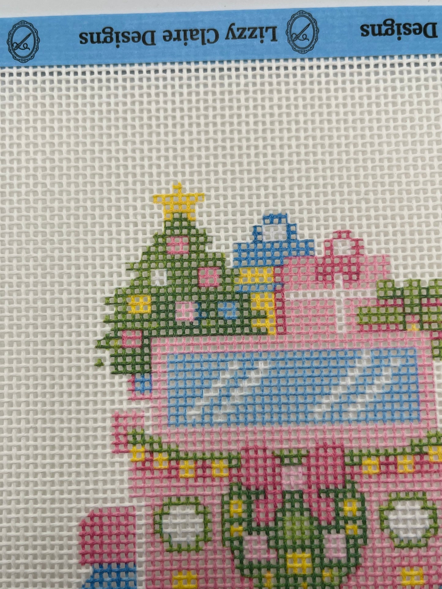 Lizzy Claire's Happy Neighborhood SUV - 13 mesh - 8 x 8 - Needlepoint Canvas