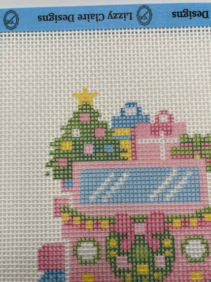 Lizzy Claire's Happy Neighborhood SUV - 13 mesh - 8 x 8 - Needlepoint Canvas