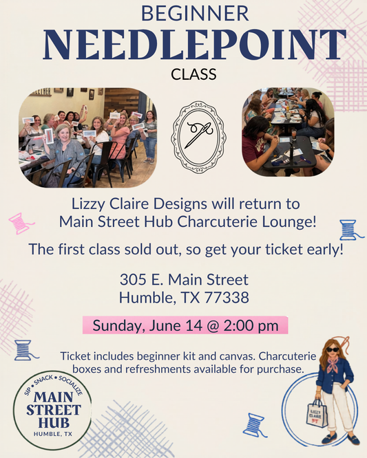 Beginner Needlepoint Class at Main Street Hub