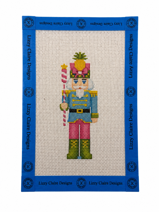 Lizzy Claire's Happy Neighborhood Nutcracker - 13 mesh - 6 x 10 - Needlepoint Canvas