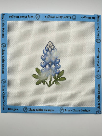 Lone Star Bluebonnet - 13 mesh - 7 x 7 - Needlepoint Canvas