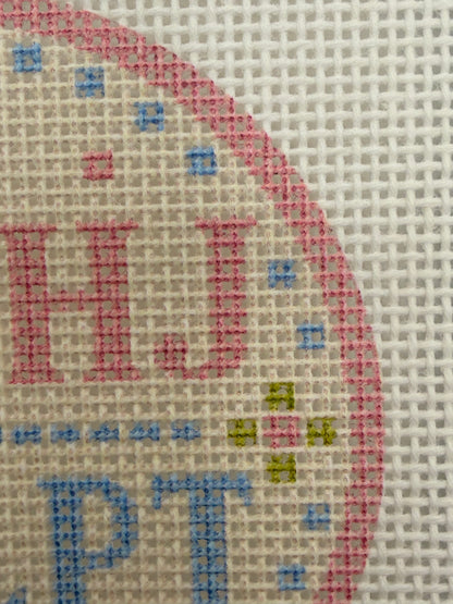 MAHJ/NDLPT - 13 mesh - 4 inch Round - 6 x 6 - Needlepoint Canvas