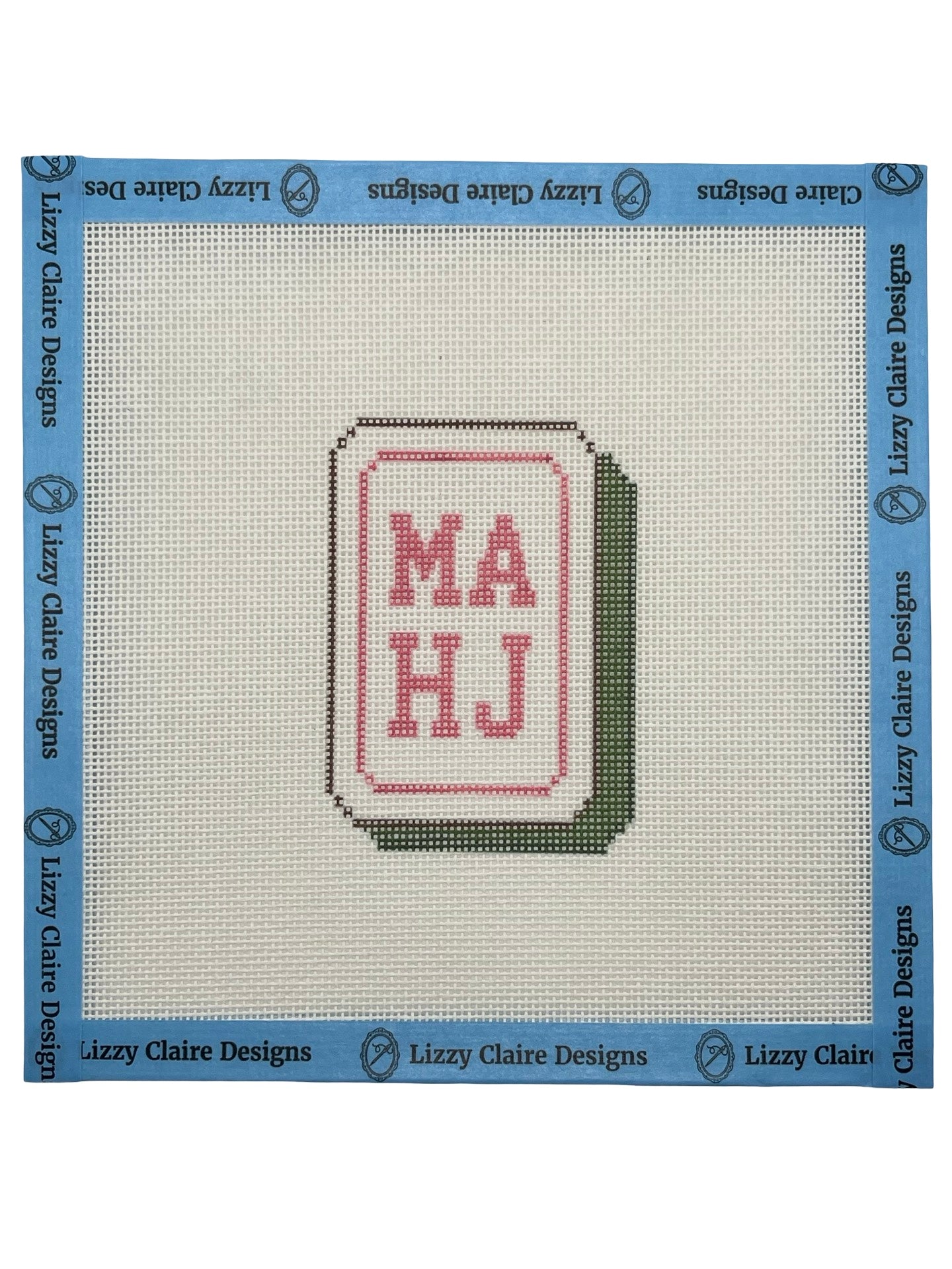 MAHJ Tile - 18 mesh - 7 x 7 - Needlepoint Canvas