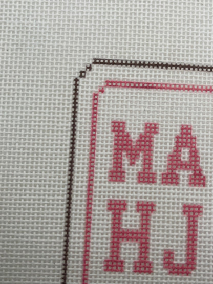 MAHJ Tile - 18 mesh - 7 x 7 - Needlepoint Canvas