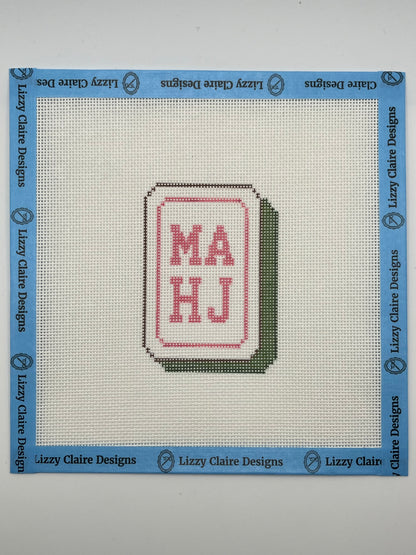 MAHJ Tile - 18 mesh - 7 x 7 - Needlepoint Canvas