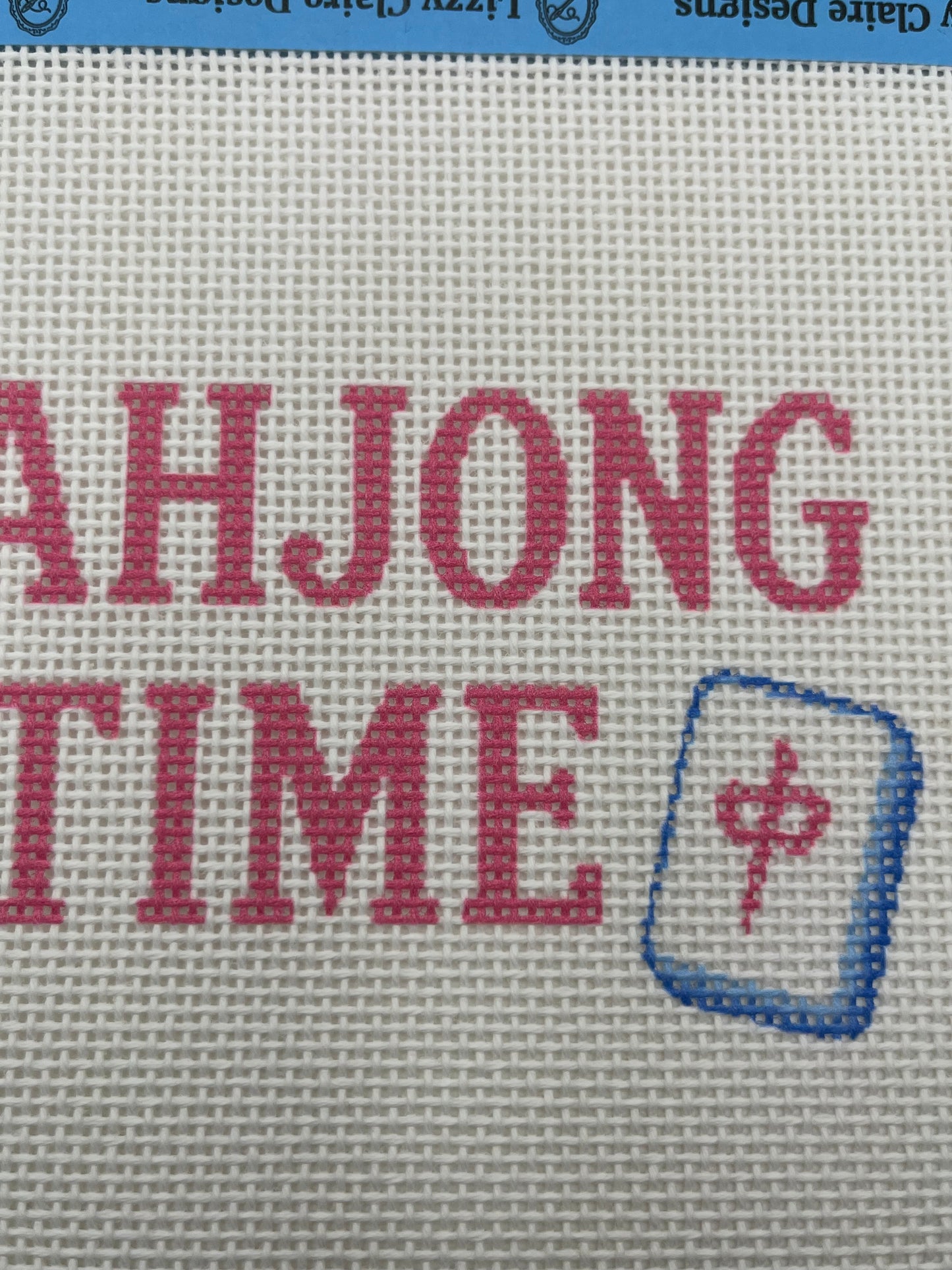 Mahjong Time - 13 mesh - 9 x 7- Needlepoint Canvas