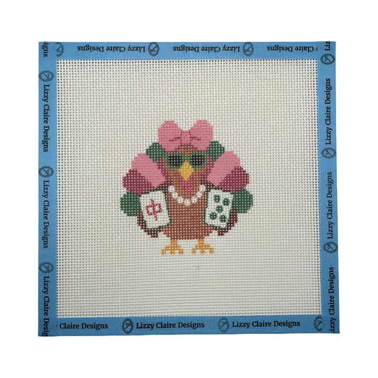 Mahjong Turkey - 13 mesh - 8 x 8 - Needlepoint Canvas
