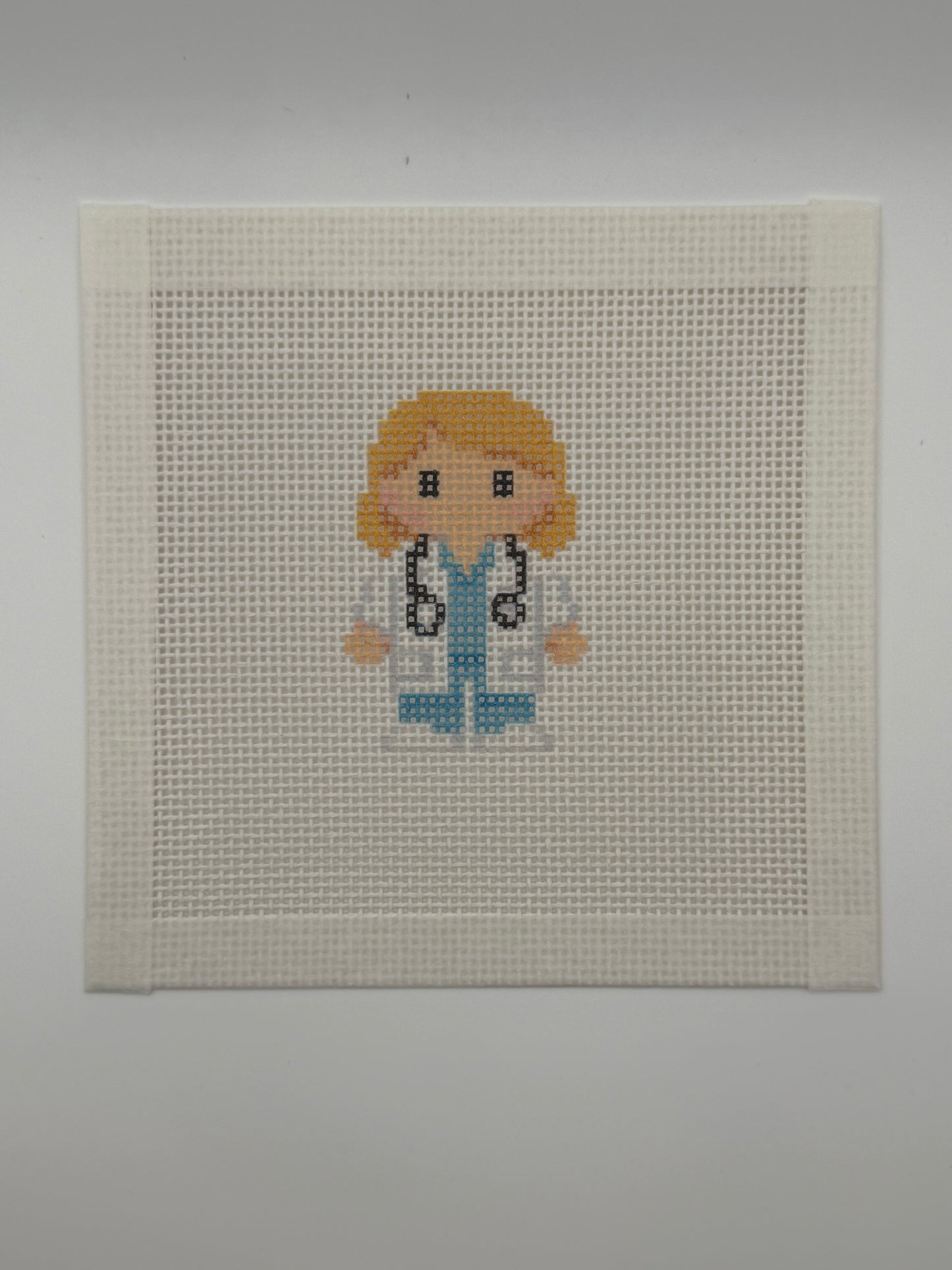 Medical Professional Lizzy Claire - 13 mesh - 6 x 6 - Needlepoint Canvas