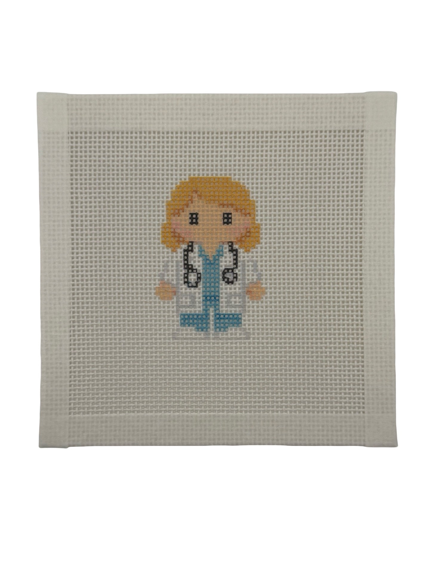 Medical Professional Lizzy Claire - 13 mesh - 6 x 6 - Needlepoint Canvas