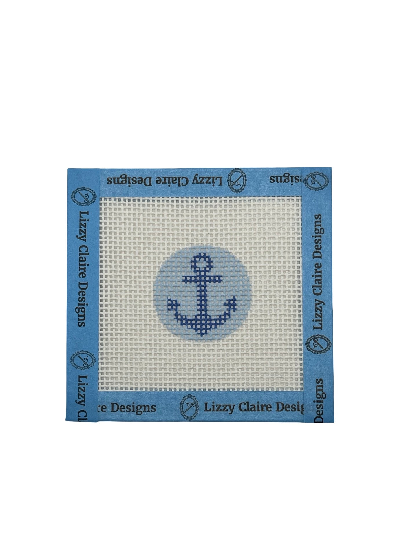 Mini Anchor Round - 13 mesh - 4 x 4 - Needlepoint Canvas