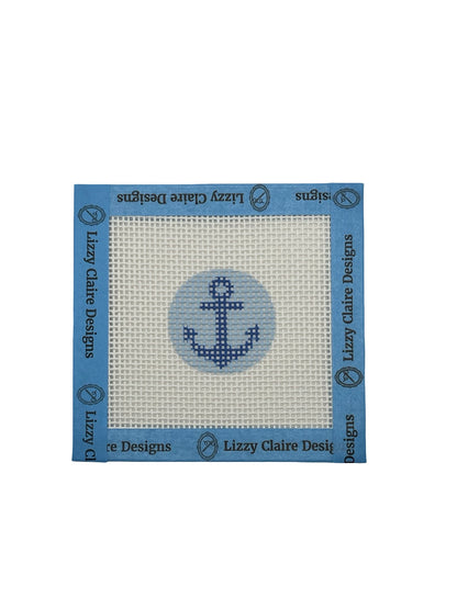 Mini Anchor Round - 13 mesh - 4 x 4 - Needlepoint Canvas
