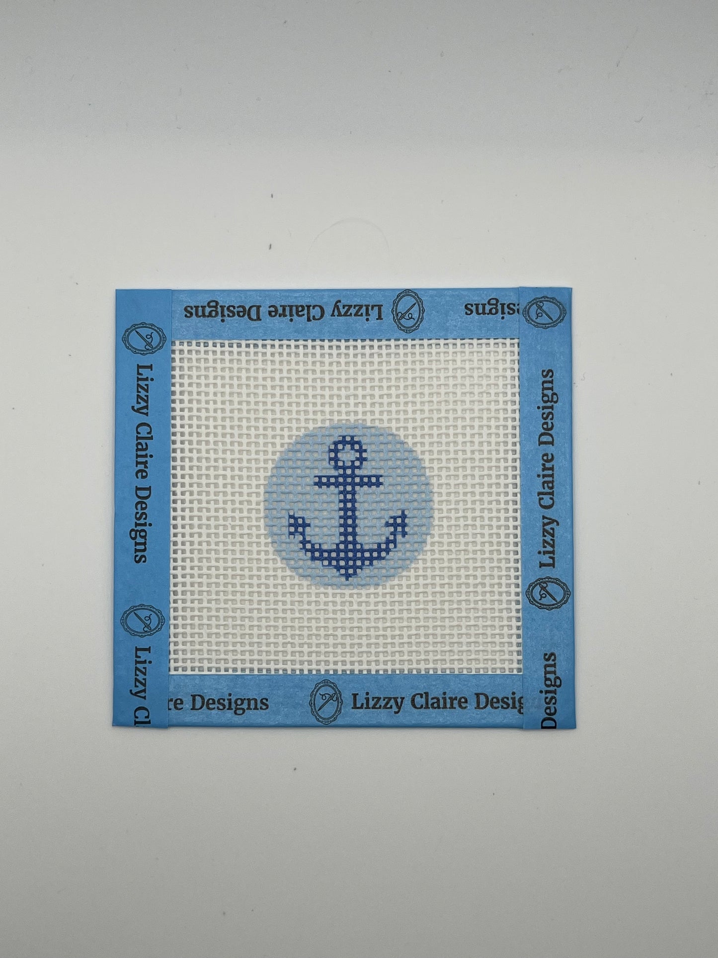 Mini Anchor Round - 13 mesh - 4 x 4 - Needlepoint Canvas