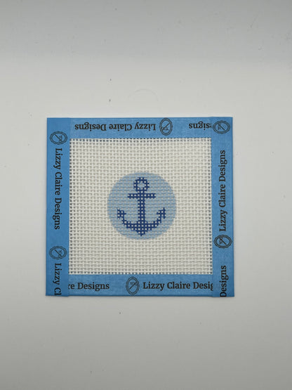 Mini Anchor Round - 13 mesh - 4 x 4 - Needlepoint Canvas
