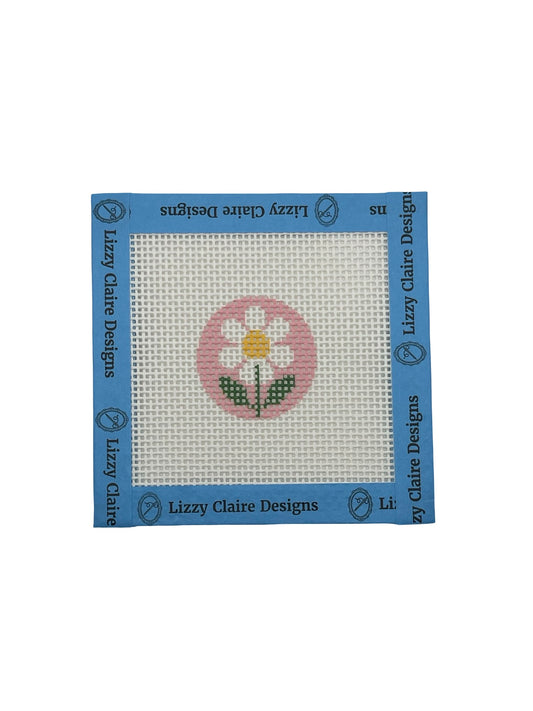 Mini Flower Round - 13 mesh - 4 x 4 - Needlepoint Canvas