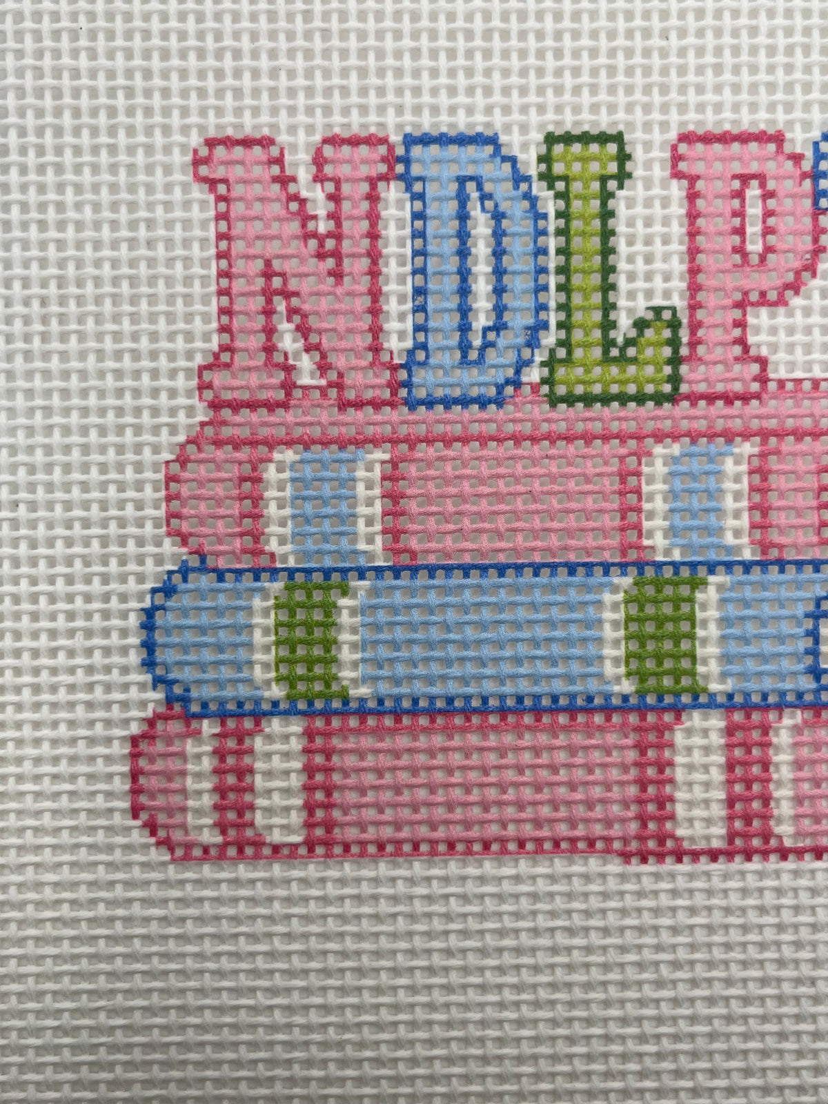 NDLPT Book Club - 13 mesh - 8 x 8 - Needlepoint Canvas