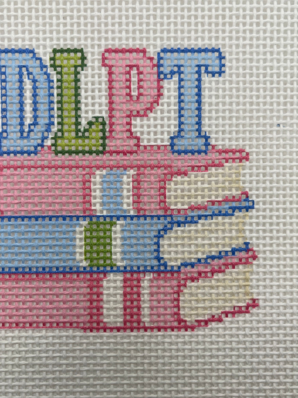 NDLPT Book Club - 13 mesh - 8 x 8 - Needlepoint Canvas