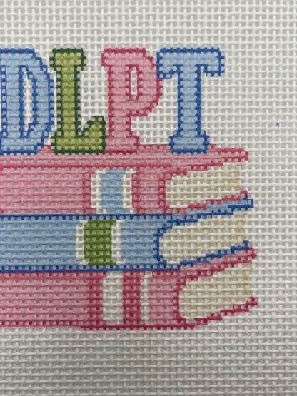 NDLPT Book Club - 13 mesh - 8 x 8 - Needlepoint Canvas