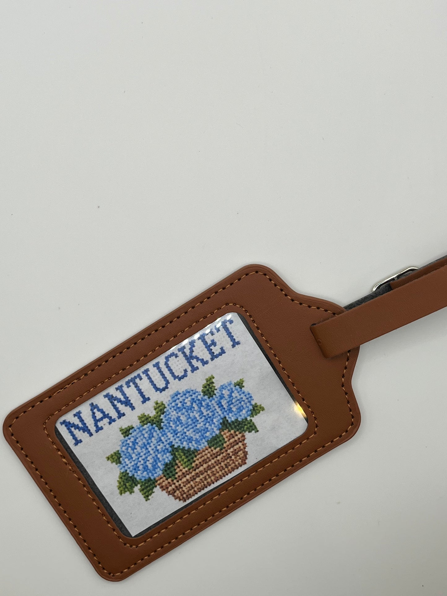 Nantucket - Luggage Tag Sized - 18 Mesh - 6 x 6 - Needlepoint Canvas