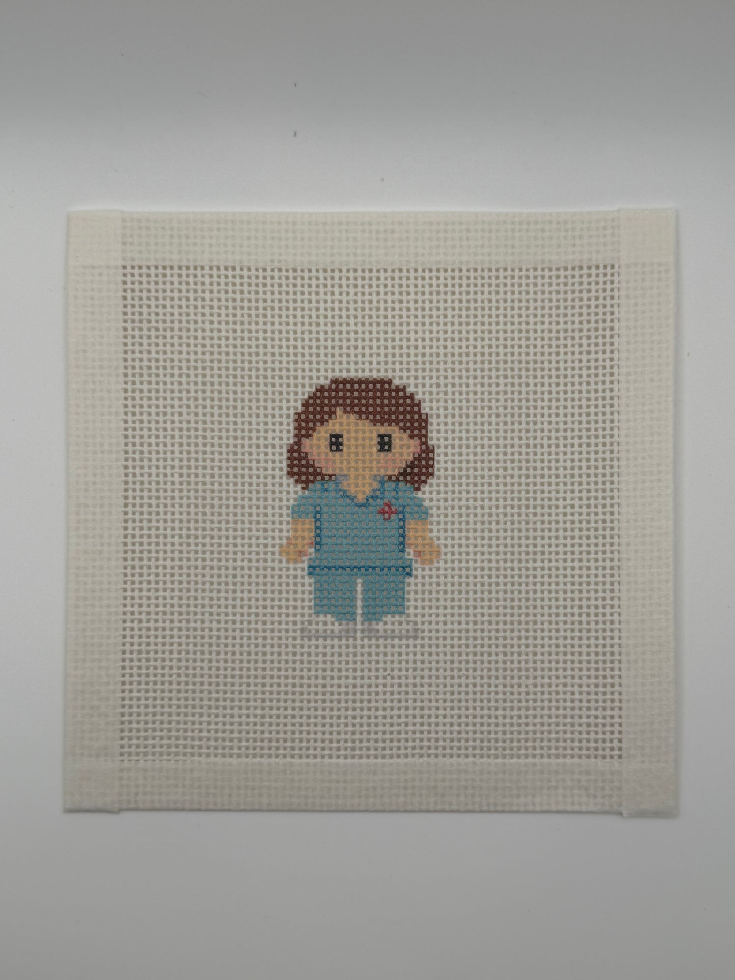 Nurse Lizzy Claire - 13 mesh - 6 x 6 - Needlepoint Canvas