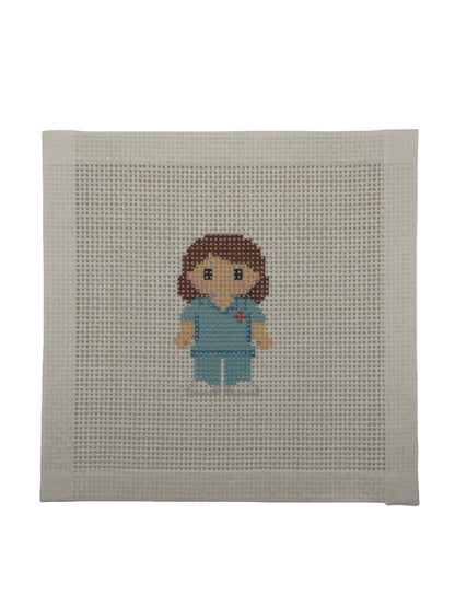 Nurse Lizzy Claire - 13 mesh - 6 x 6 - Needlepoint Canvas