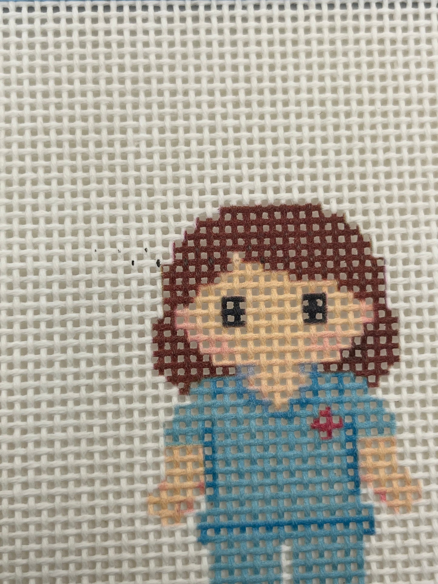 Nurse Lizzy Claire - 13 mesh - 6 x 6 - Needlepoint Canvas
