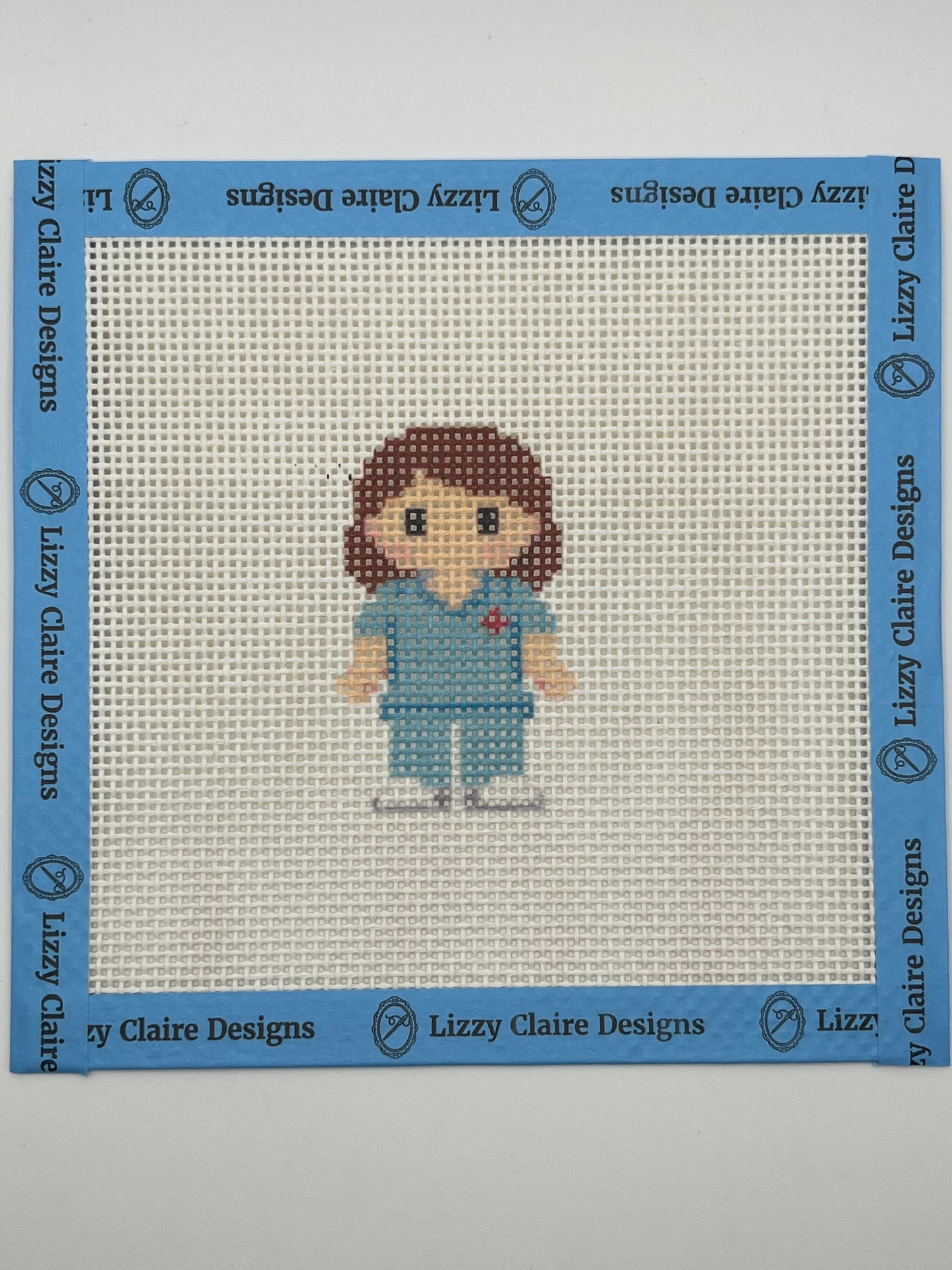 Nurse Lizzy Claire - 13 mesh - 6 x 6 - Needlepoint Canvas