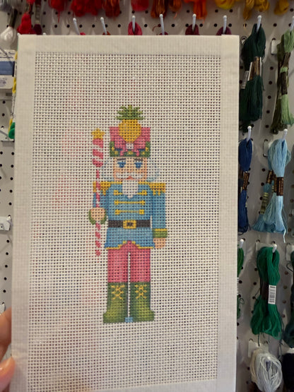 Lizzy Claire's Happy Neighborhood Nutcracker - 13 mesh - 6 x 10 - Needlepoint Canvas