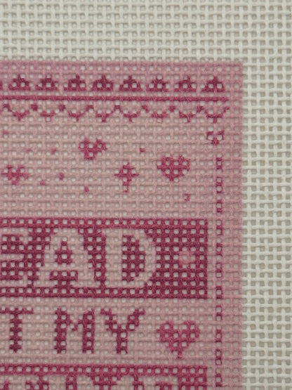 I Read Past My Bedtime (with images) - 13 mesh - 7 x 9 - Needlepoint Canvas