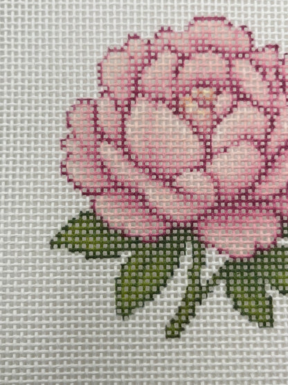 Peony in Bloom - 13 mesh - 7 x 7 - Needlepoint Canvas