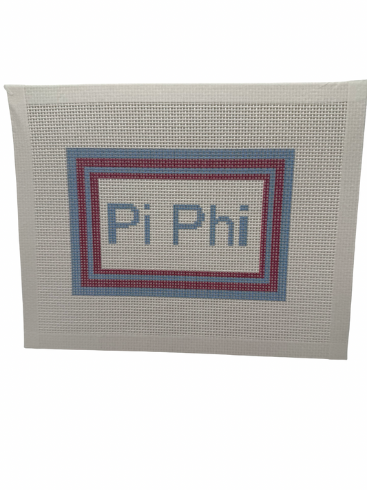 Pi Phi Needlepoint Canvas