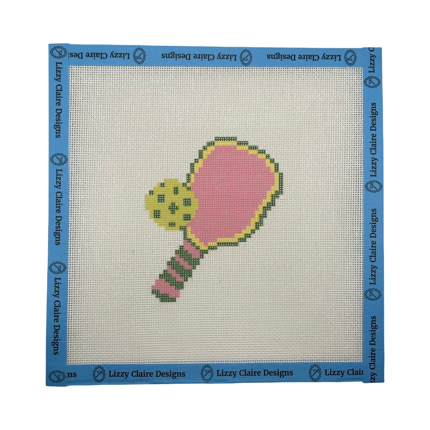 Pickleball Paddle - 18 mesh - 8 x 8 - Needlepoint Canvas