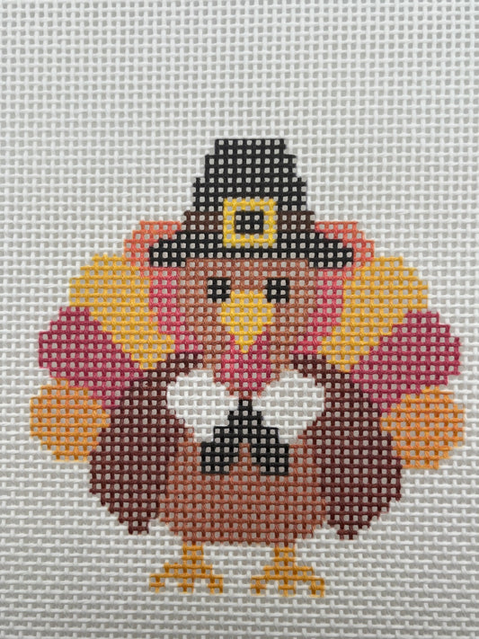 Pilgrim Turkey - 13 mesh - 8 x 8 - Needlepoint Canvas