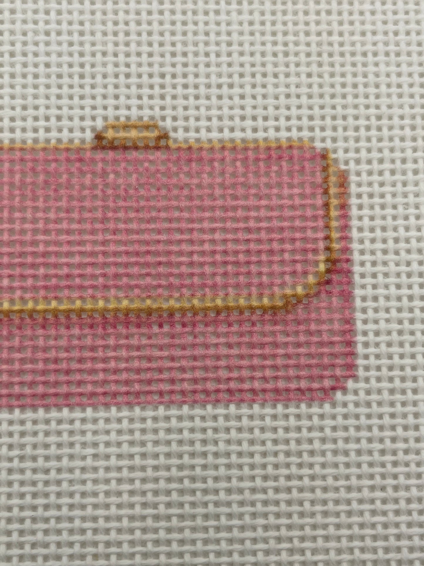Pink Clutch Purse - 13 mesh - 6 x 6 - Needlepoint Canvas