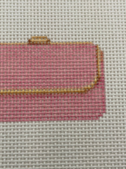 Pink Clutch Purse - 13 mesh - 6 x 6 - Needlepoint Canvas