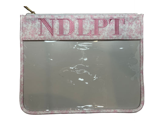 Pink Floral NDLPT Project Bag