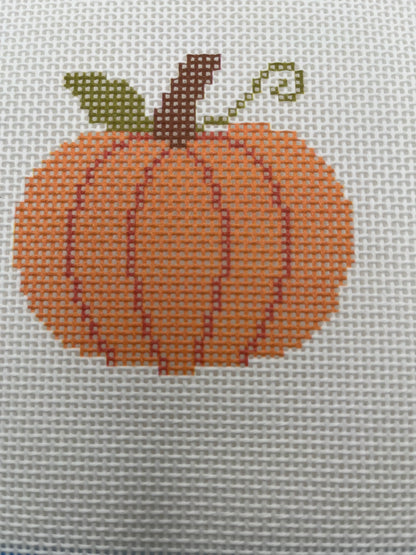 Pumpkin - 13 mesh - 7 x 7 - Needlepoint Canvas