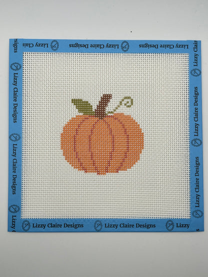 Pumpkin - 13 mesh - 7 x 7 - Needlepoint Canvas