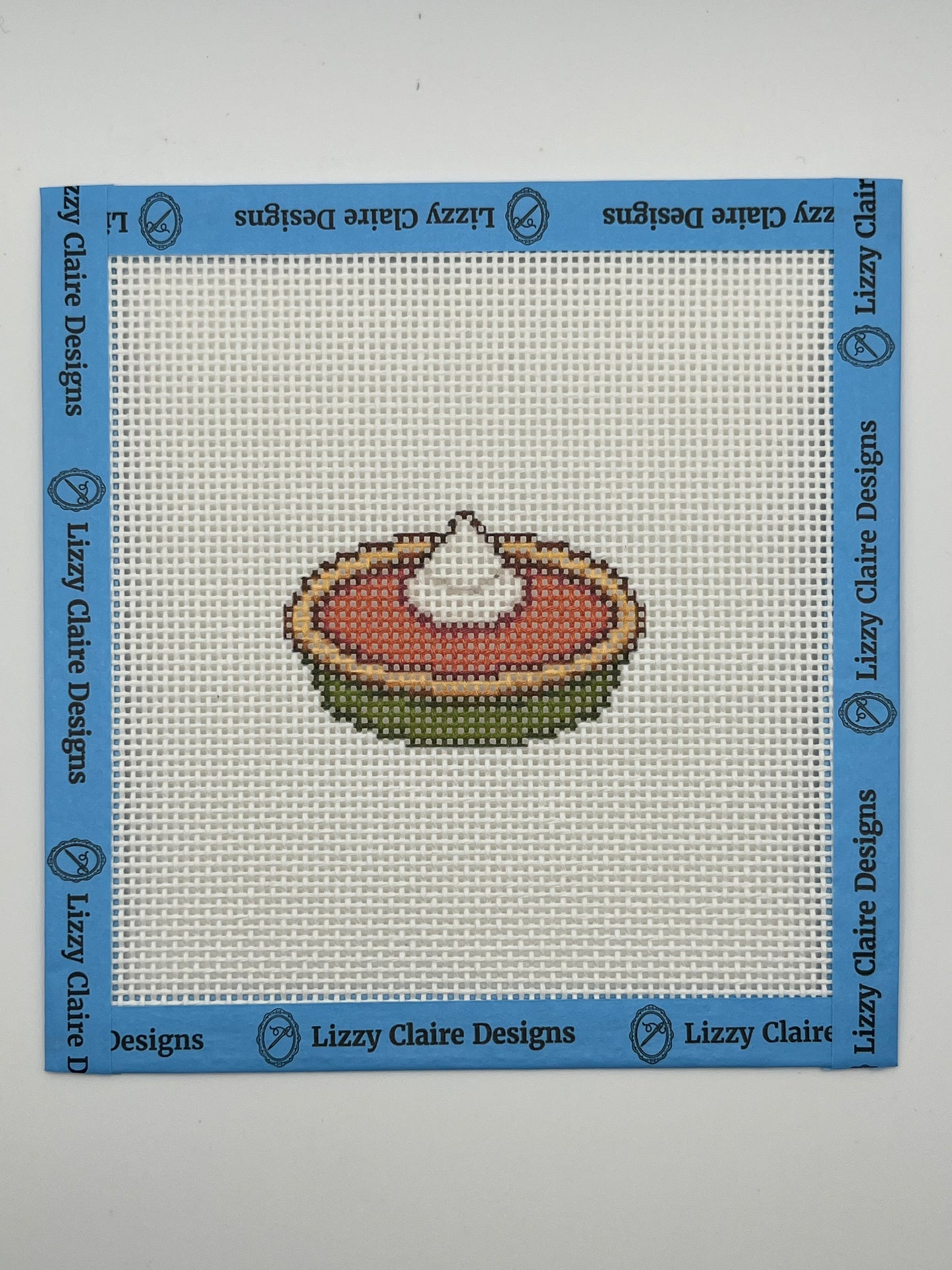 Pumpkin Pie - 13 mesh - 6 x 6 - Needlepoint Canvas