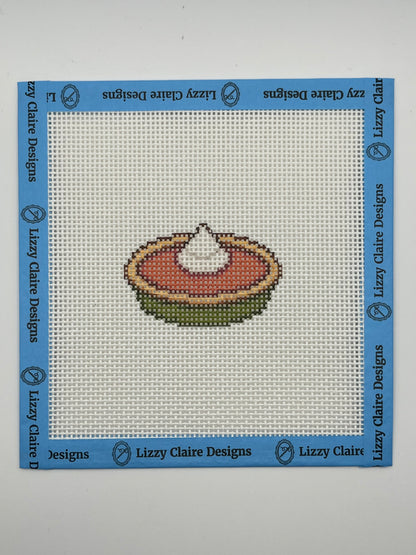 Pumpkin Pie - 13 mesh - 6 x 6 - Needlepoint Canvas