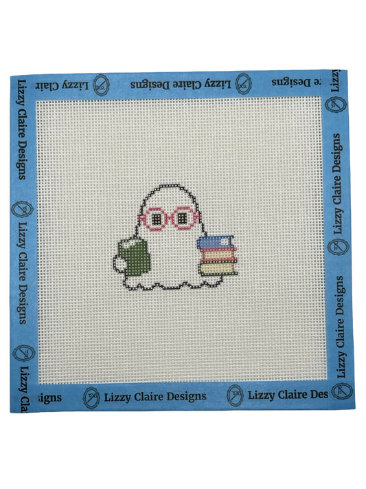 Ghost Reader- 18 mesh - 6 x 6 - Needlepoint Canvas