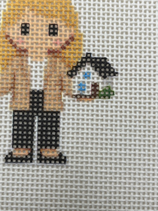Realtor Lizzy Claire - 13 mesh - 6 x 6 - Needlepoint Canvas