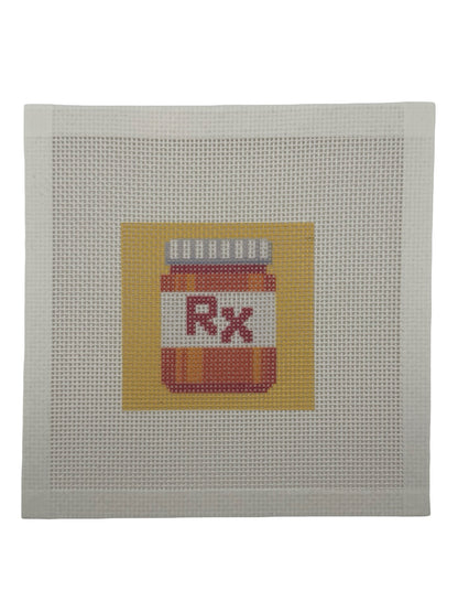 Prescription Bottle - 13 mesh - 7 x 7 - Needlepoint Canvas