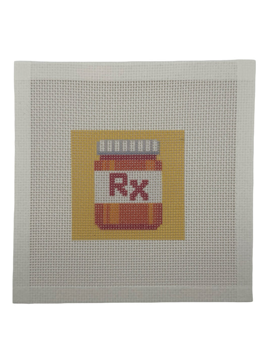 Prescription Bottle - 13 mesh - 7 x 7 - Needlepoint Canvas