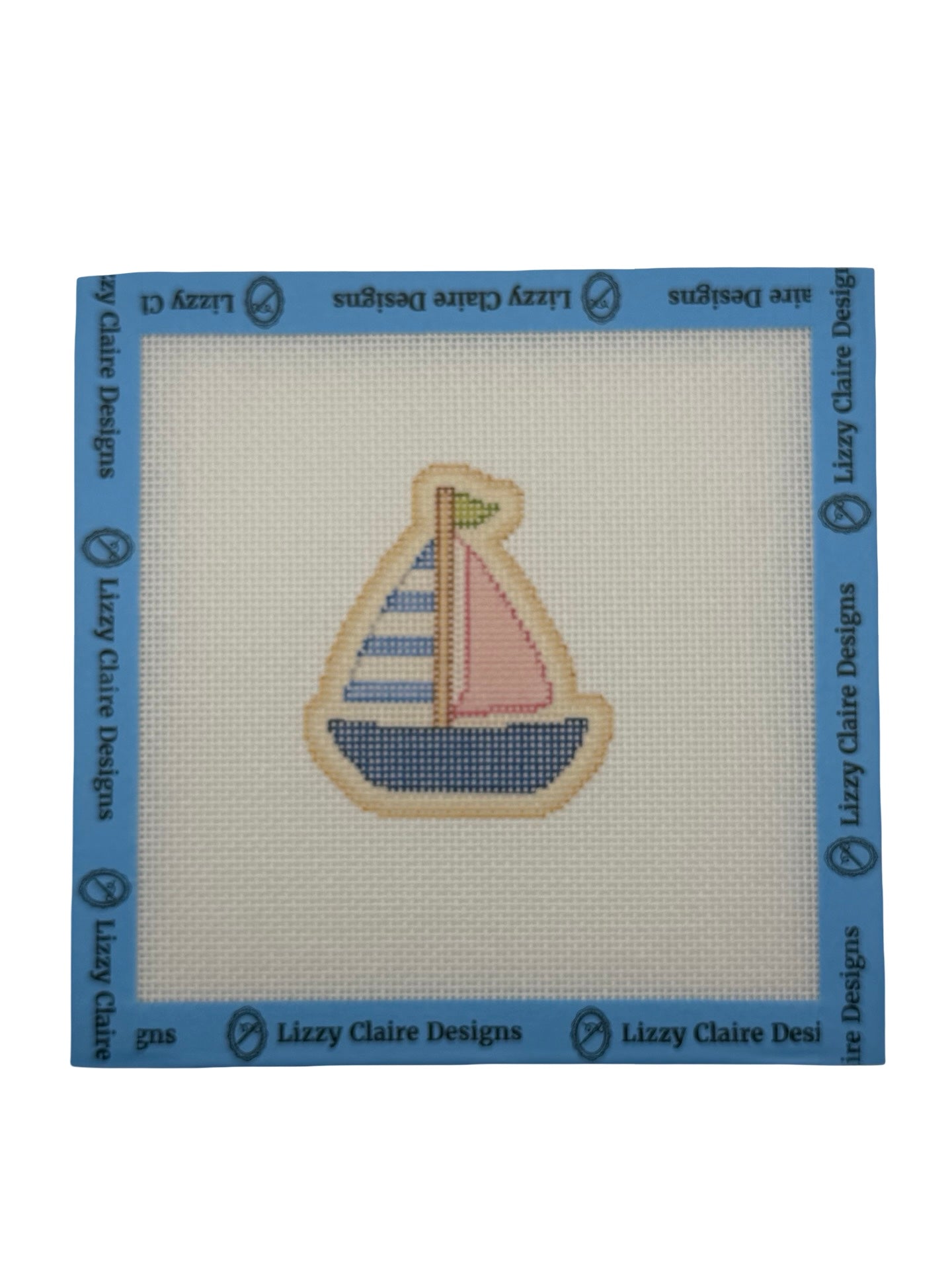 Sailboat - The Royal Icing Collection - 18 mesh - 6 x 6 - Needlepoint Canvas