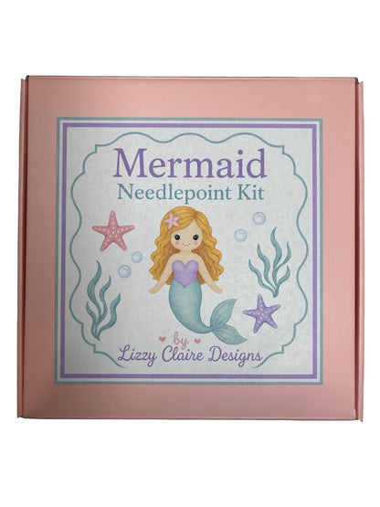 Seafoam Mermaid (Blonde) Needlepoint Kit