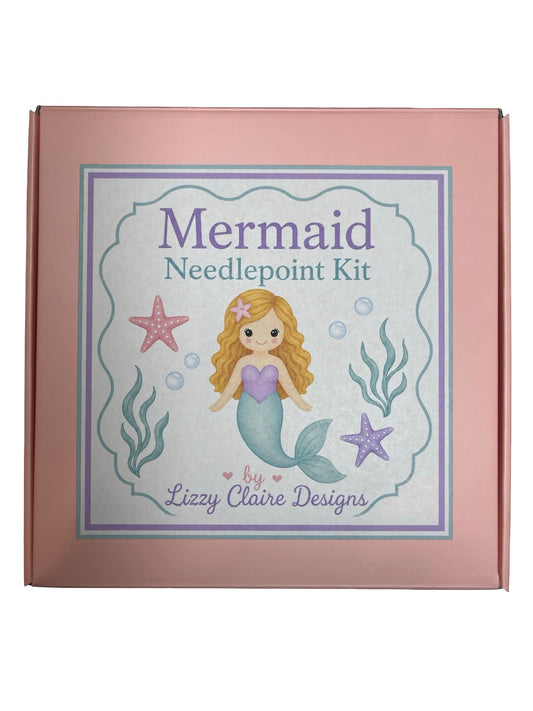 Seafoam Mermaid (Blonde) Needlepoint Kit