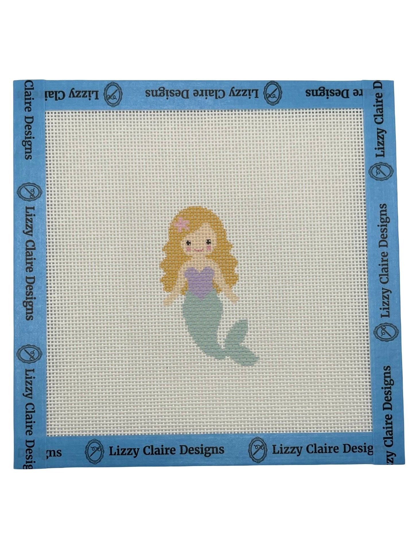 Seafoam Mermaid (Blonde) Needlepoint Kit